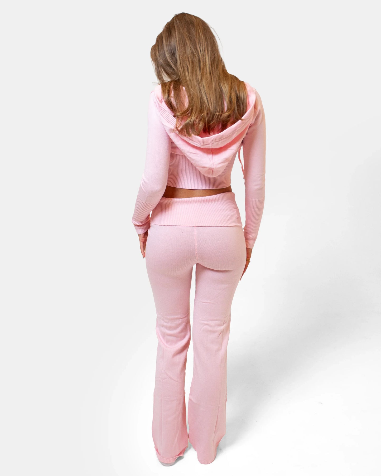 Zip Up Hoodie, Low Rise Pant Set